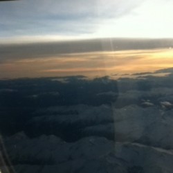 Trusting God as We Move to Bulgaria Flying Over the Alps on the Way to Bulgaria