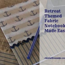 Retreat Themed Notebooks–Handmade–Simple to Do Themed Retreat Notebooks