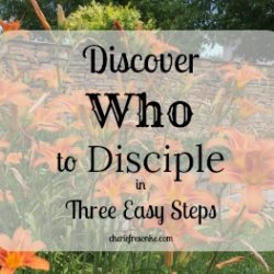 Who to Disciple? And How to Begin? Who to disciple?