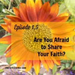 Episode 1.5 – Are You Afraid to Share Your Faith? Are You Afraid to Share Your Faith?